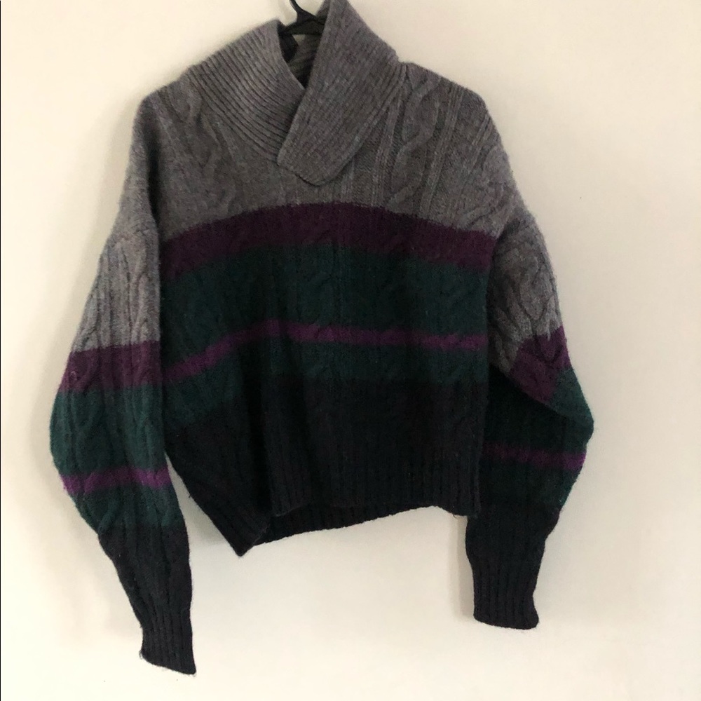 Boston Traders Sweater Chunky XL Multicolor Wool